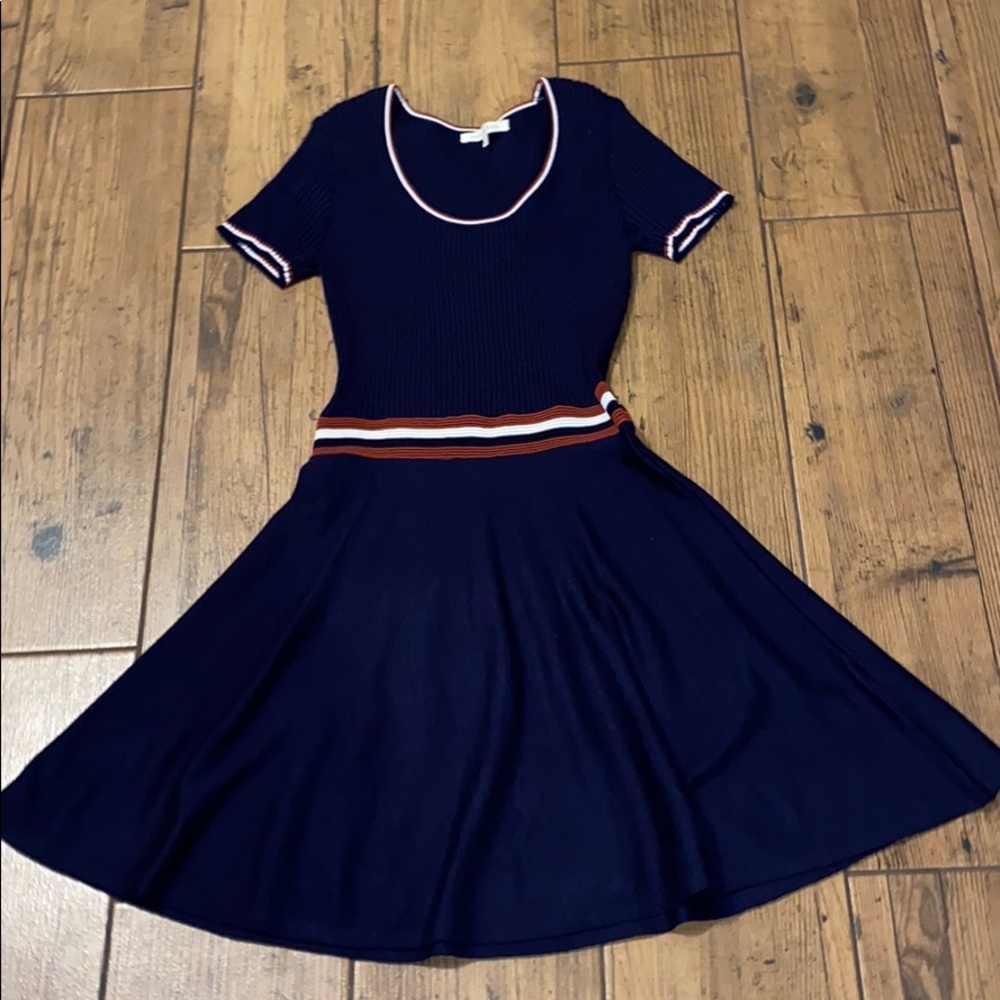 Juniors XS navy sweater dress